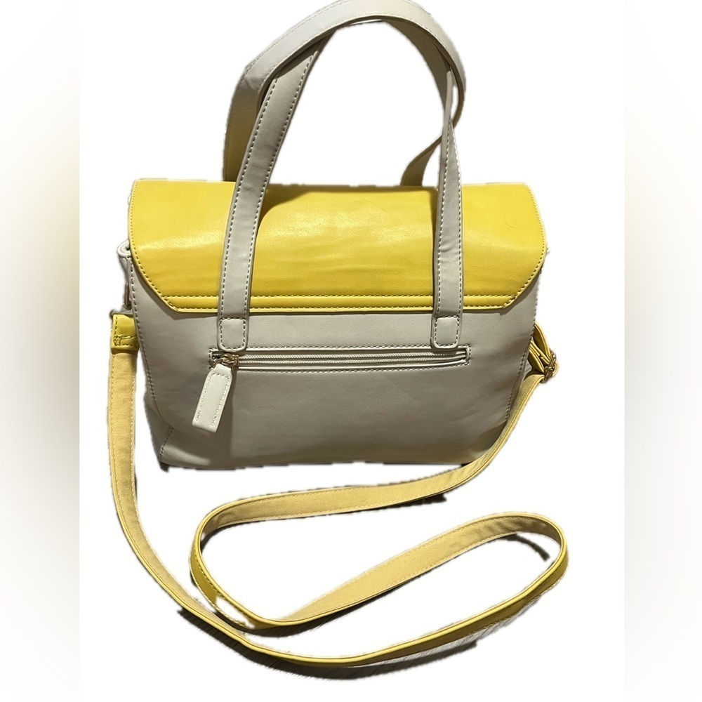 David Jones Paris Yellow and Cream Women's Bag - Picture 13 of 14